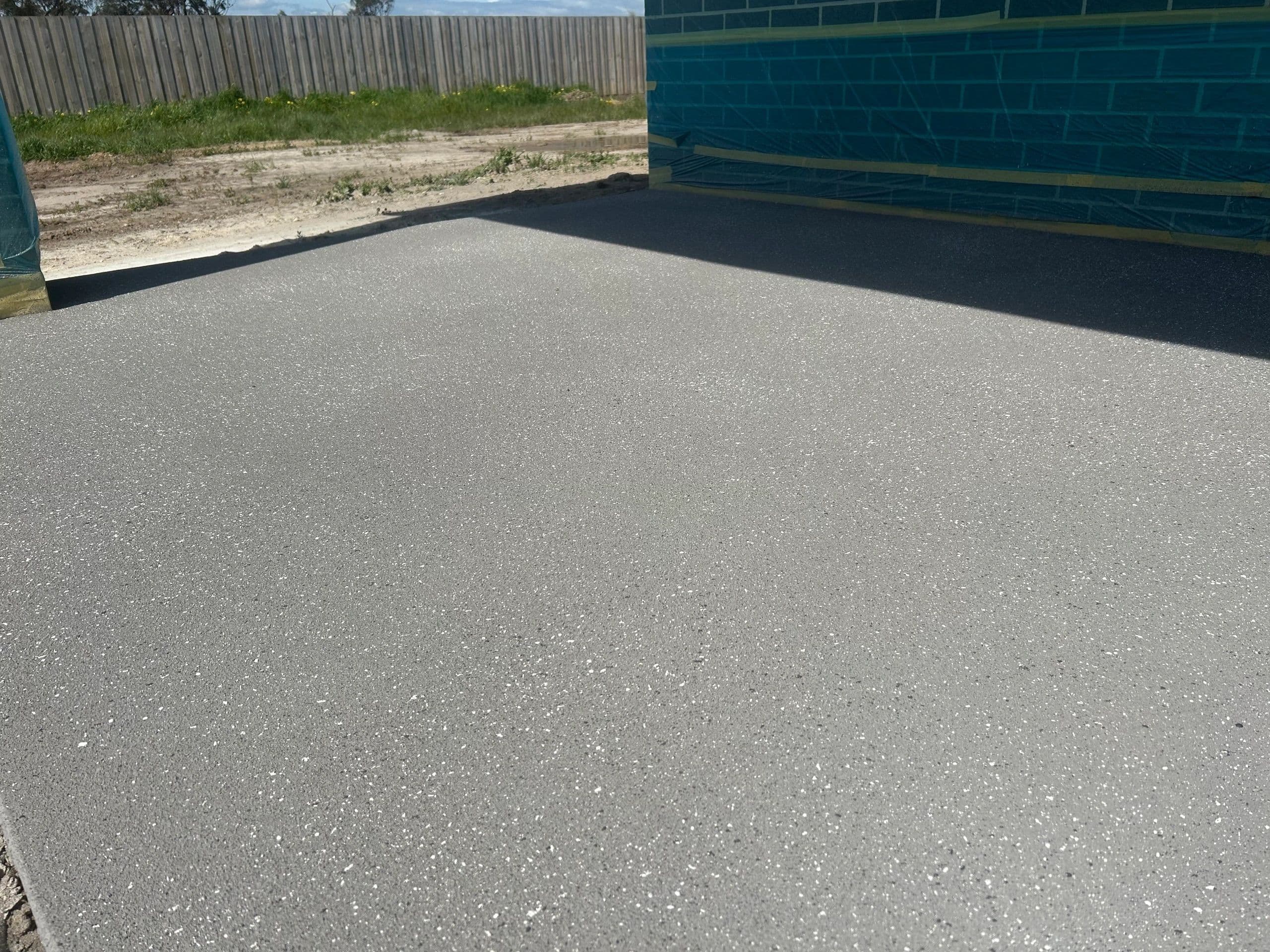 Spray pave concrete surround · Gippsland — TMT Concreting & Maintenance
